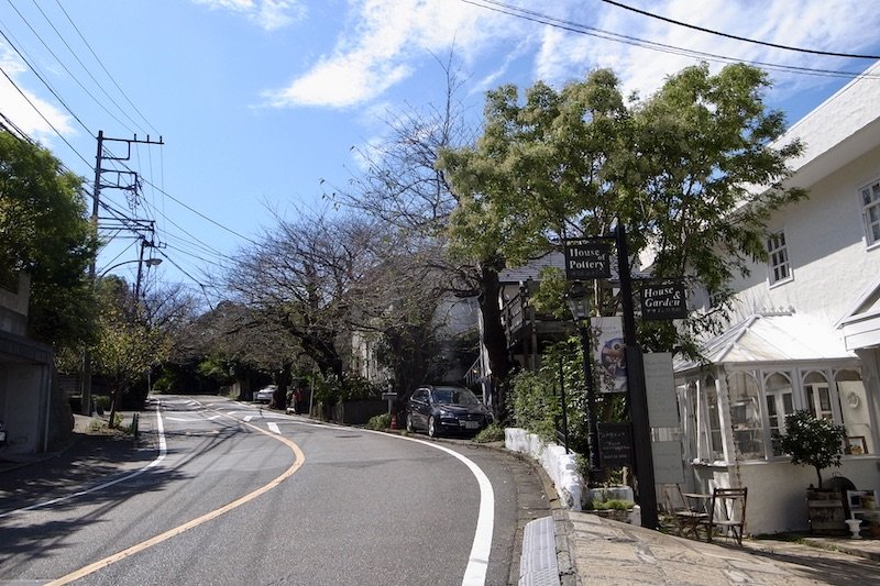 春にはソメイヨシノが満開にある「鎌倉山さくら道」