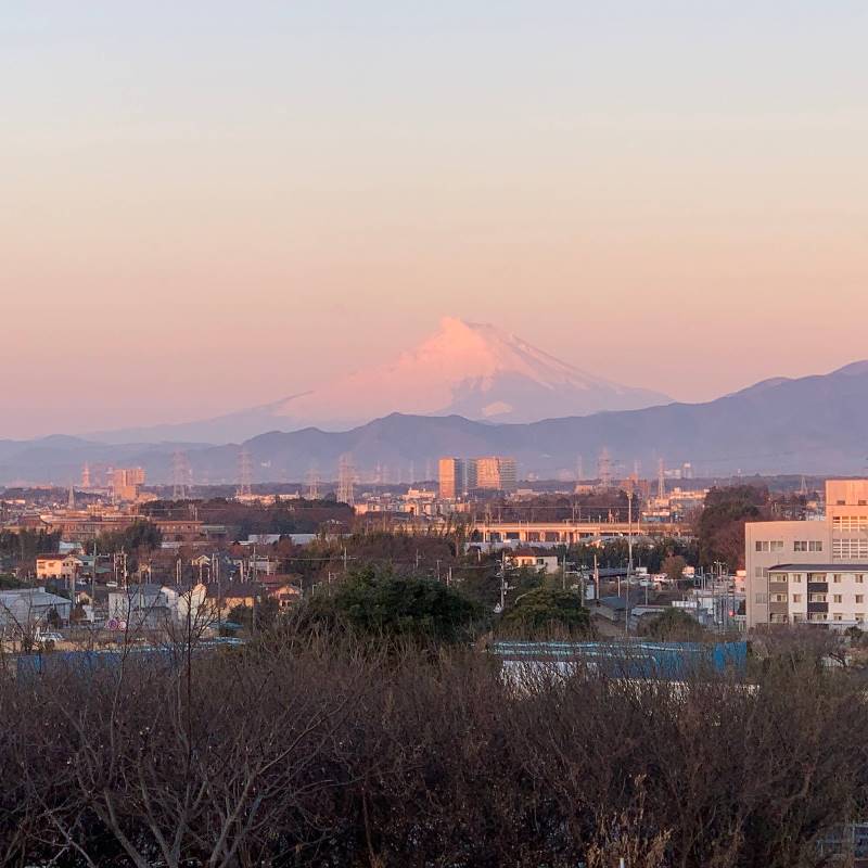 「横根稲荷神社」付近から望む富士山（引用：いずみくらし）