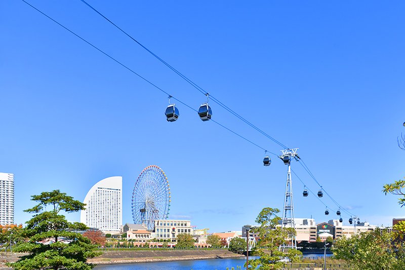 世界最先端の都市型循環式ロープウェイ「YOKOHAMA AIR CABIN」も横浜の新たな風景（桜木町から運河パークを結ぶ）
